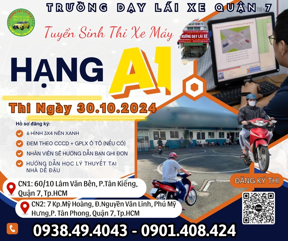 KHAI GIẢNG KHÓA THI A1 THÁNG 10/2024 ĐỢT 2